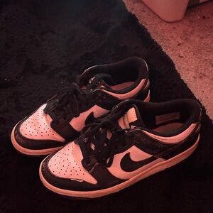 Kids Black and White Athletic Sneakers